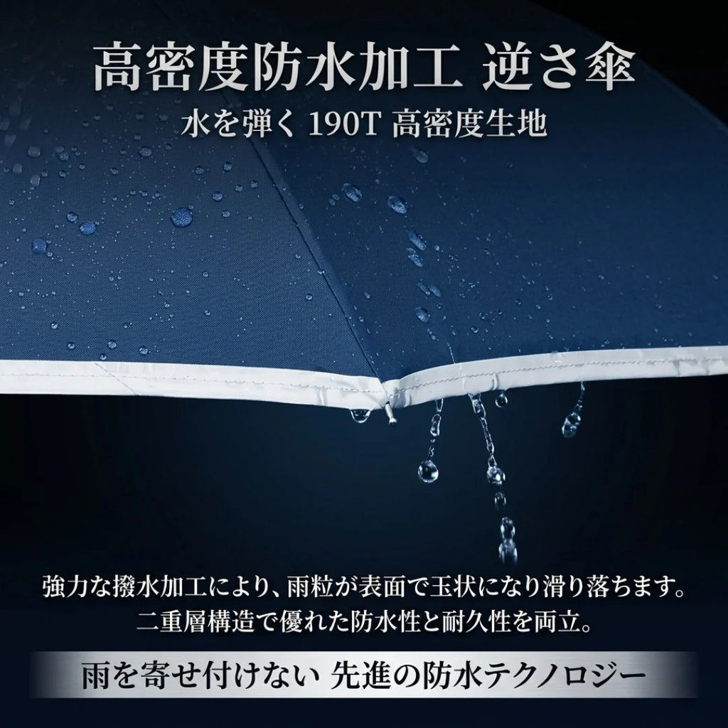 【SNSで話題No.1】C型逆折り傘