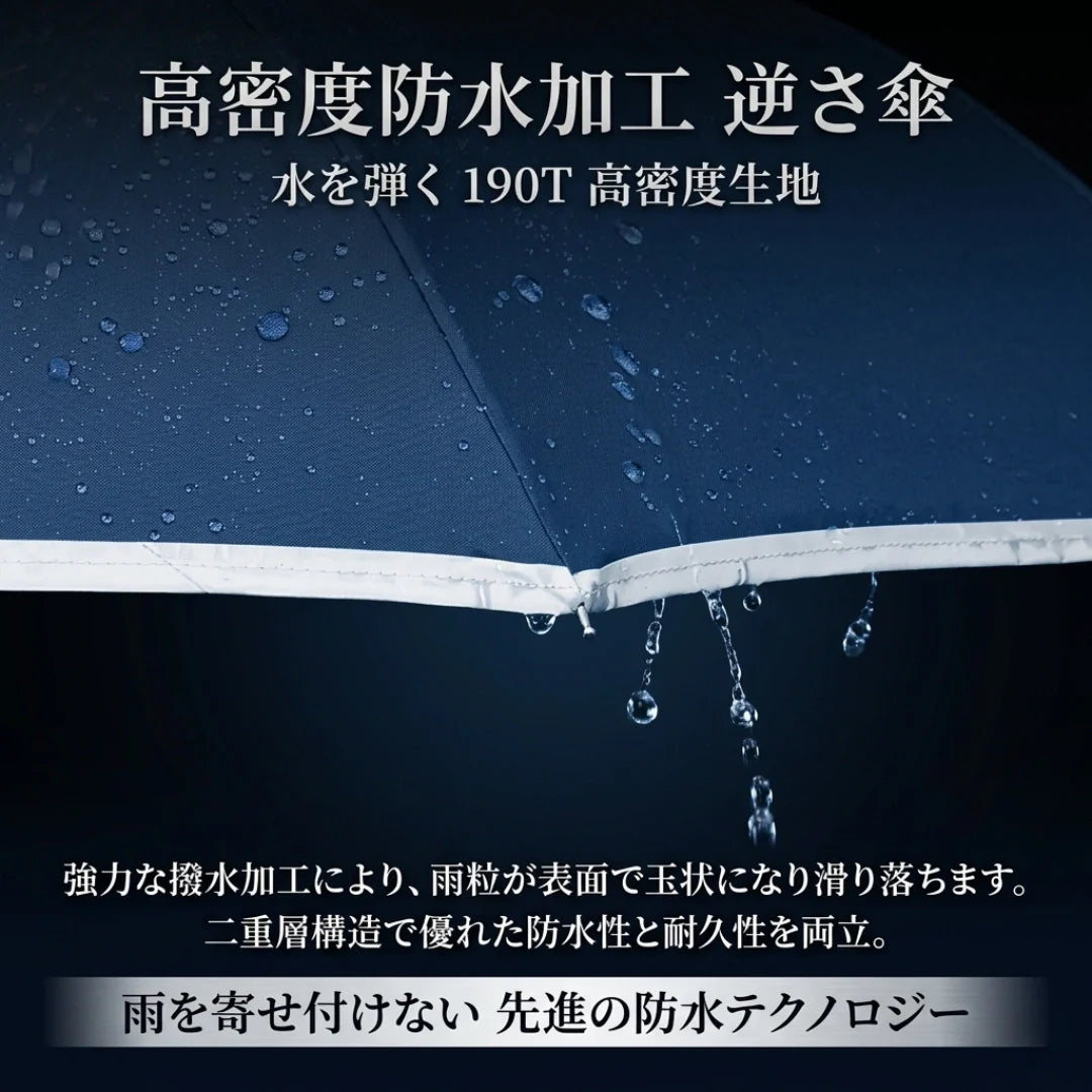 【SNSで話題No.1】C型逆折り傘