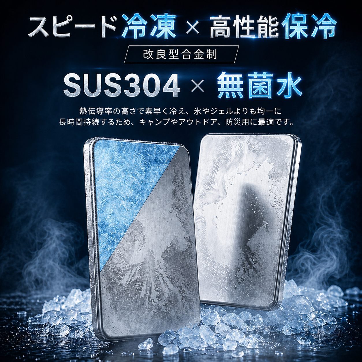 涼楽™ ステンレス製アイス保冷剤