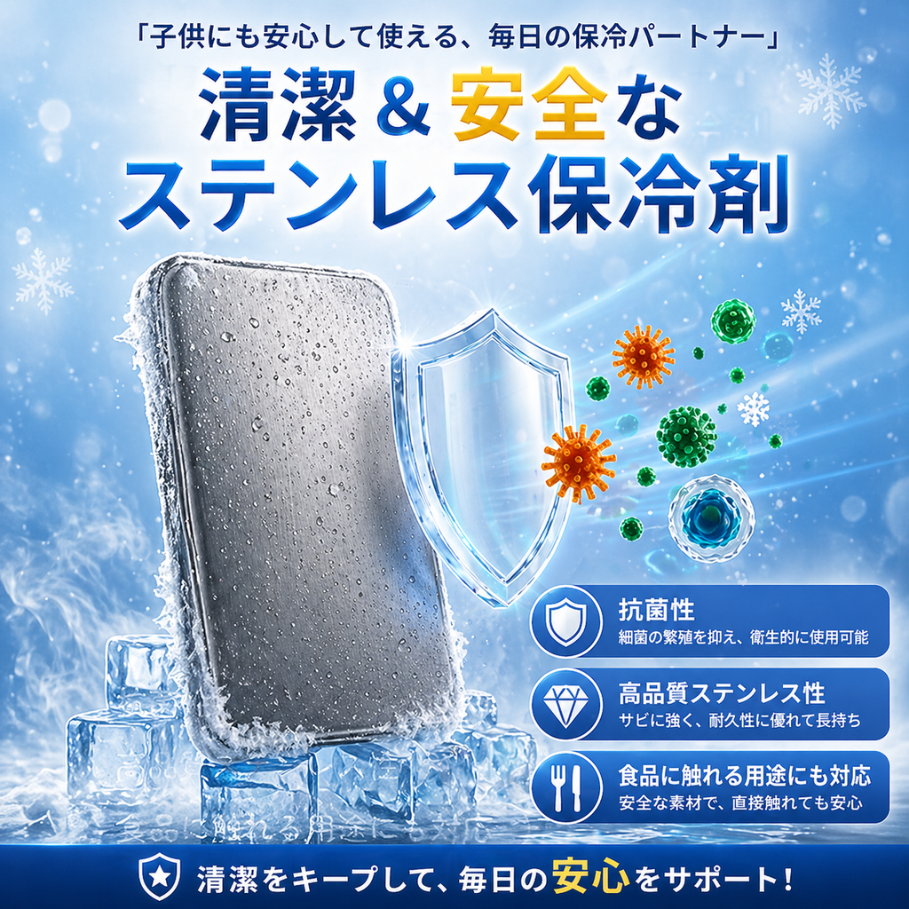 涼楽™ ステンレス製アイス保冷剤