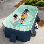 【空気入れ不要】 折りたたみ プール